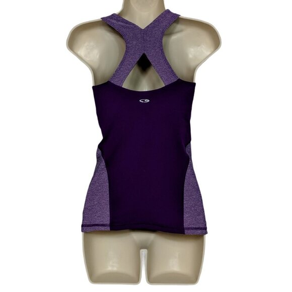 Champion Athletic Tank Top Purple XS Shelf Bra - Picture 2 of 4